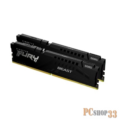 Память DDR5 2x8GB 5600MHz Kingston KF556C36BBEK2-16 Fury Beast Black RTL PC5-44800 CL36 DIMM 288-pin 1.25В Ret