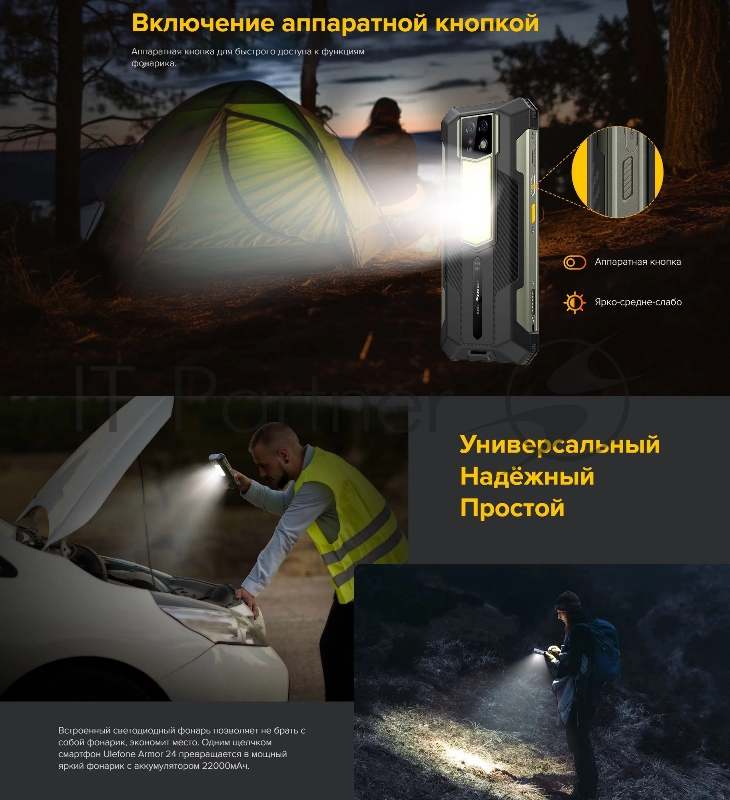 Смартфон Ulefone Armor 24 12/256GB IP69K black (6937748735670)