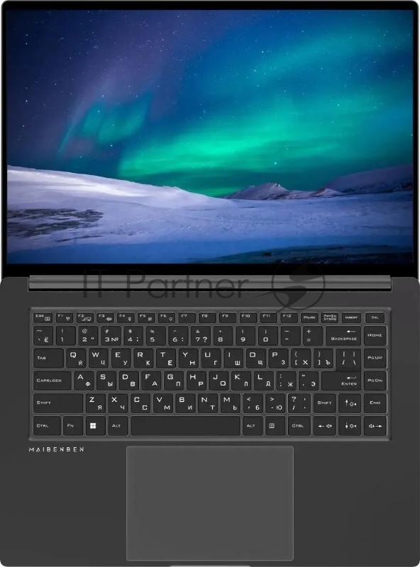 Ноутбук 16 IPS QHD Maibenben P625 grey (Core i5 12450H/16Gb/512Gb SSD/VGA int/noOS) (P625QSF0LGRE0)