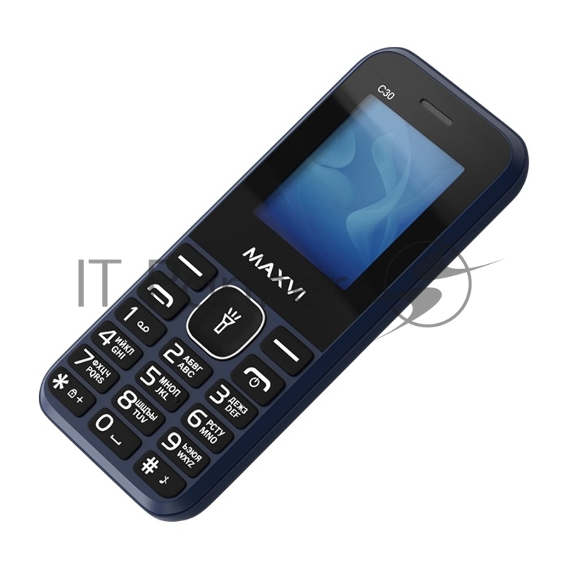 Мобильный кнопочный телефон Maxvi C30 blue