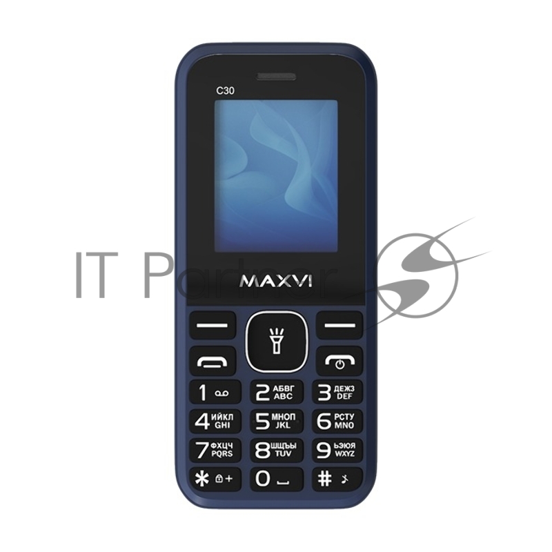 Мобильный кнопочный телефон Maxvi C30 blue