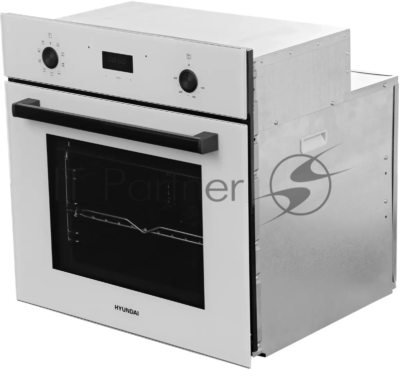 Духовой шкаф Электрический Hyundai 6009.25 WG белый стекло