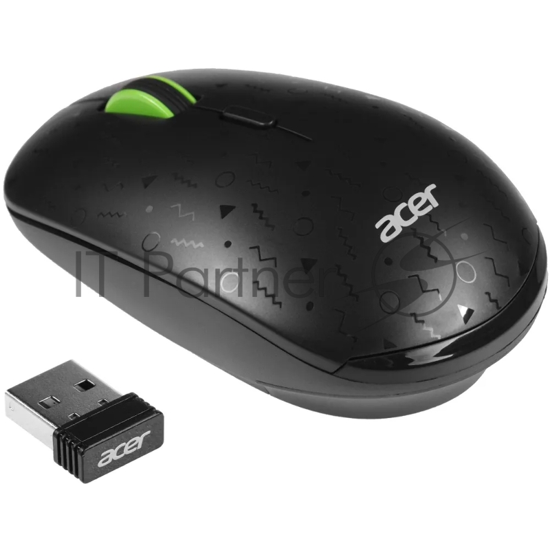 Мышь Acer OMR307 черный оптическая (1600dpi) беспроводная USB