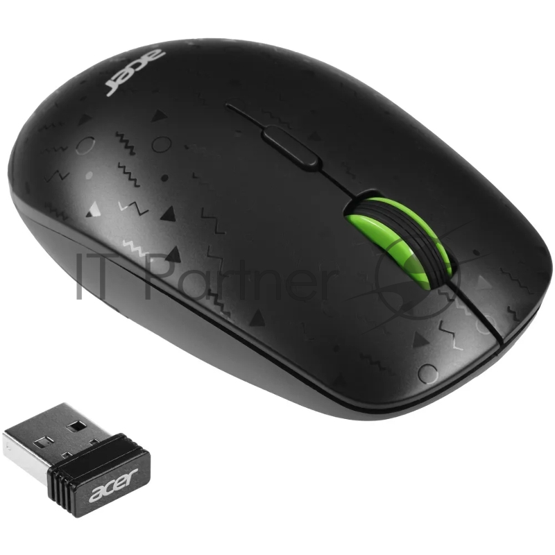 Мышь Acer OMR307 черный оптическая (1600dpi) беспроводная USB