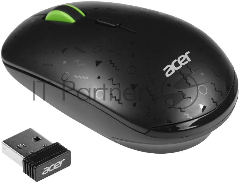 Мышь Acer OMR307 черный оптическая (1600dpi) беспроводная USB