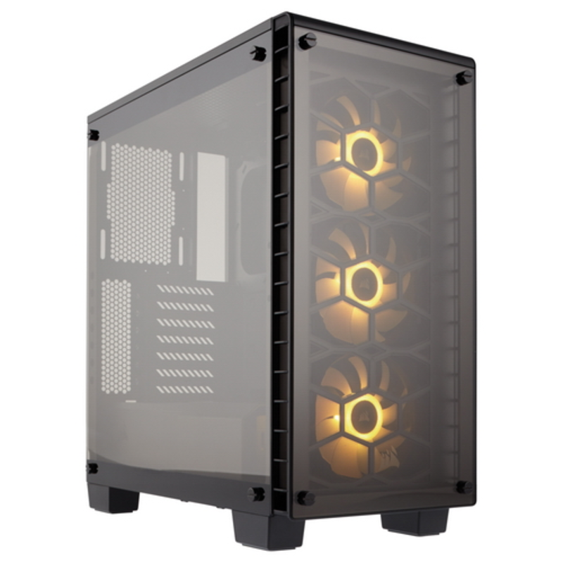 Корпус Miditower Corsair Crystal 460X RGB CC-9011101-WW, ATX, черный (без БП)