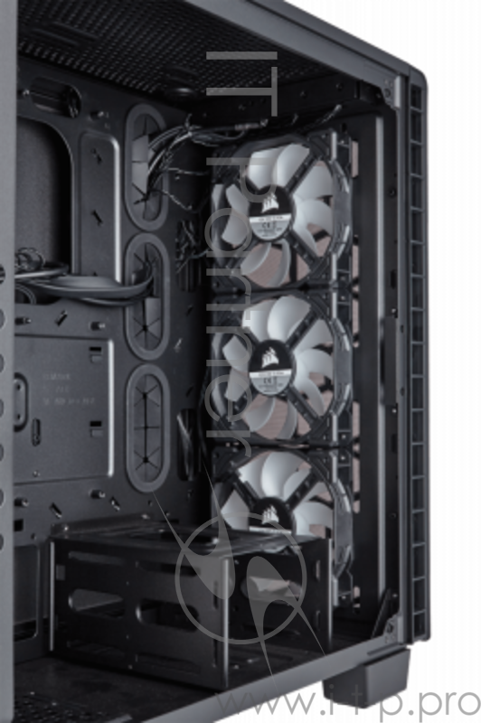 Корпус Miditower Corsair Crystal 460X RGB CC-9011101-WW, ATX, черный (без БП)