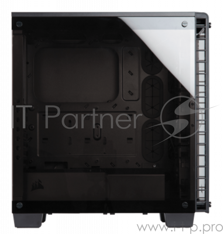 Корпус Miditower Corsair Crystal 460X RGB CC-9011101-WW, ATX, черный (без БП)