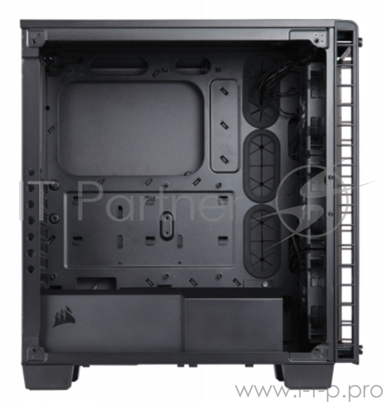 Корпус Miditower Corsair Crystal 460X RGB CC-9011101-WW, ATX, черный (без БП)