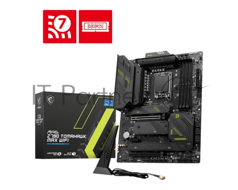 Материнская плата MSI MAG Z790 TOMAHAWK MAX WIFI Soc-1700 Intel Z790 4xDDR5 ATX AC`97 8ch(7.1) 2.5Gg RAID+HDMI+DP