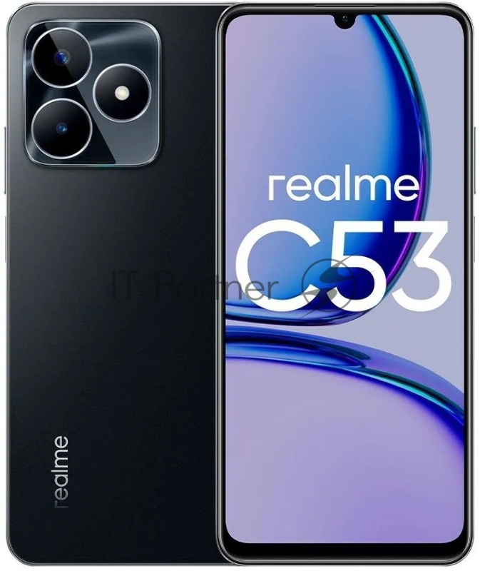 Смартфон Realme C53 256Gb 8Gb черный моноблок 3G 4G 6.74 720x1600 Android 13 50Mpix 802.11 b/g/n/ac NFC GPS GSM900/1800 GSM1900 TouchSc