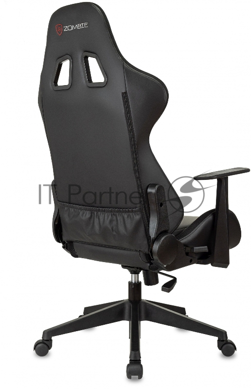 Кресло игровое Zombie GAME RGB черный эко.кожа/ткань крестов. пластик ZOMBIE GAME RGB