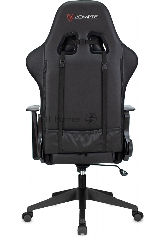Кресло игровое Zombie GAME RGB черный эко.кожа/ткань крестов. пластик ZOMBIE GAME RGB