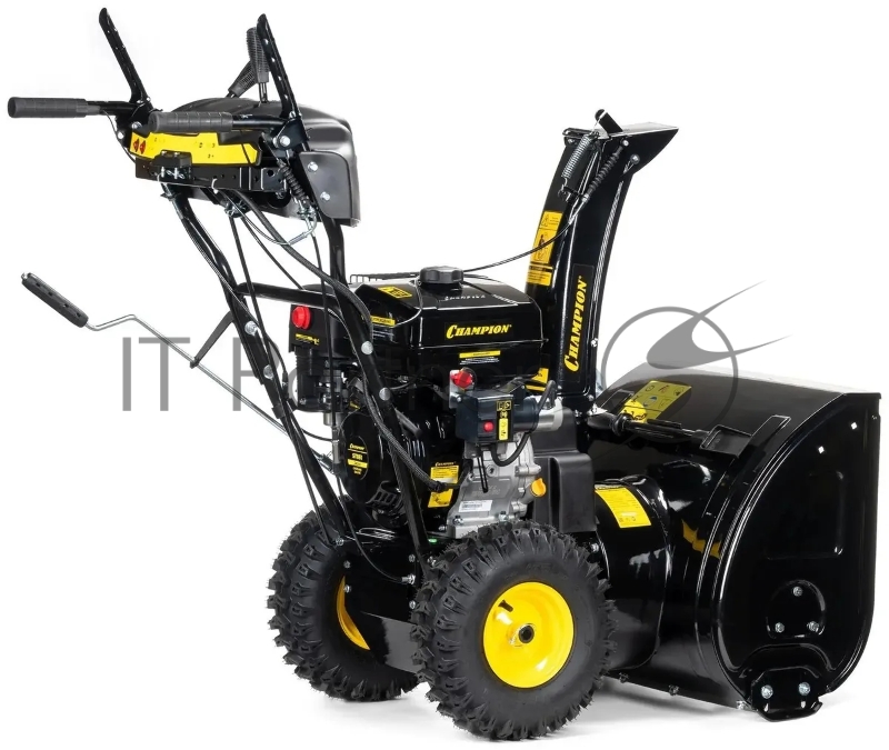 Снегоуборщик CHAMPION ST861 { 8лс 61см 6F/2R колеса 6л 85кг эл.стартер,фара, обогрев }