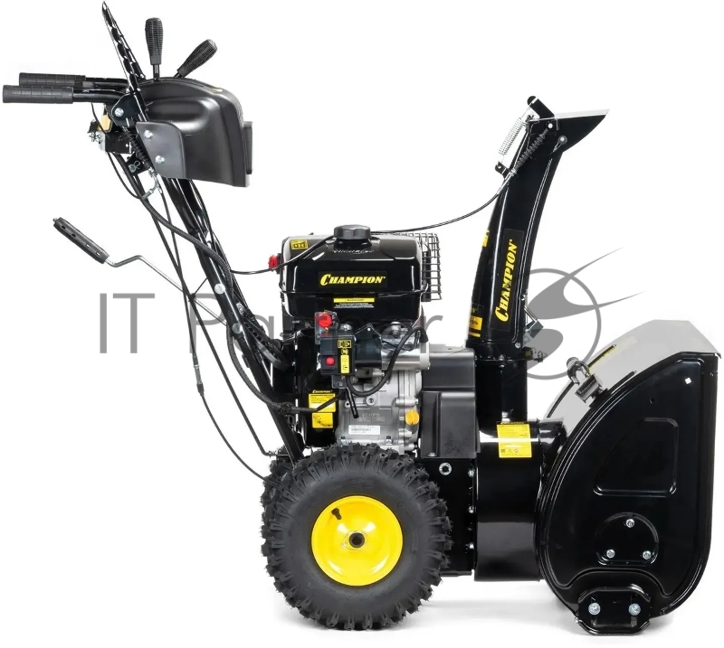 Снегоуборщик CHAMPION ST861 { 8лс 61см 6F/2R колеса 6л 85кг эл.стартер,фара, обогрев }