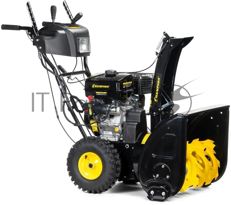 Снегоуборщик CHAMPION ST861 { 8лс 61см 6F/2R колеса 6л 85кг эл.стартер,фара, обогрев }
