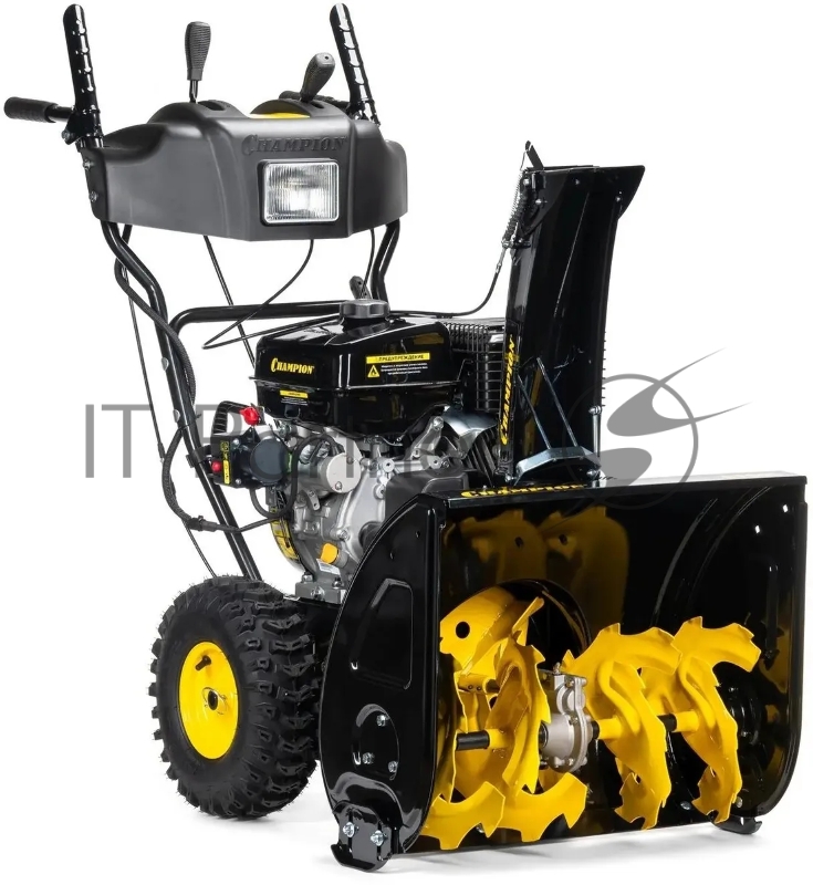 Снегоуборщик CHAMPION ST861 { 8лс 61см 6F/2R колеса 6л 85кг эл.стартер,фара, обогрев }