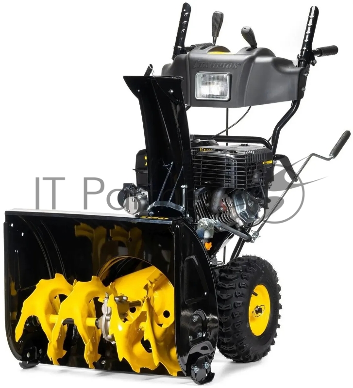 Снегоуборщик CHAMPION ST861 { 8лс 61см 6F/2R колеса 6л 85кг эл.стартер,фара, обогрев }