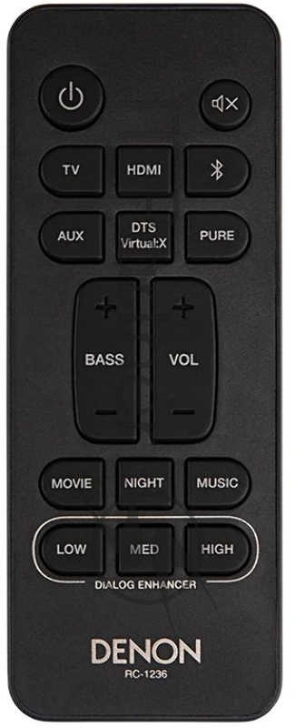 Саундбар Denon DHTS216BKE2 2.1 120Вт черный