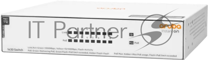 Коммутатор HPE Aruba Instant On 1430 8G Class4 PoE 64W Switch Switch