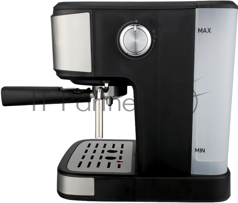 Кофеварка рожковая Hyundai HEM-3312 850Вт черный/серебристый