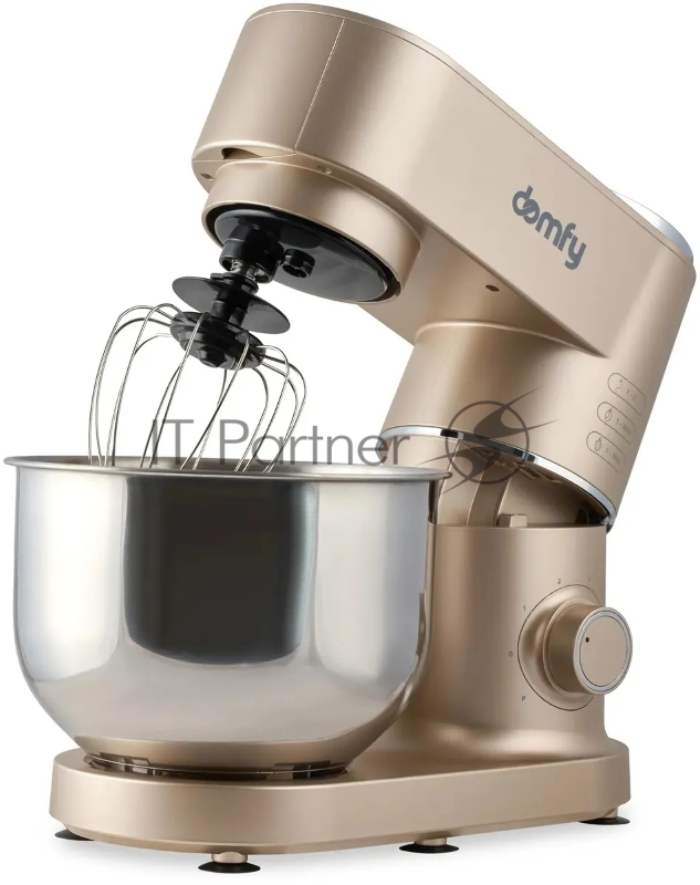 Миксер планетарный Domfy DSC-KM301 1200Вт золотистый