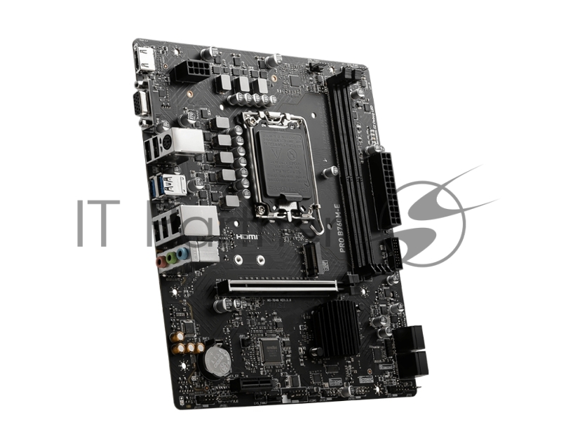 Материнская плата MSI PRO B760M-E Soc-1700 Intel B760 2xDDR5 mATX AC`97 8ch(7.1) GbLAN+VGA+HDMI
