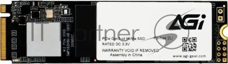 Накопитель SSD AGi 2.5 512GB AGI AI298 Client SSD PCI-E 3.x x4, 3D NAND