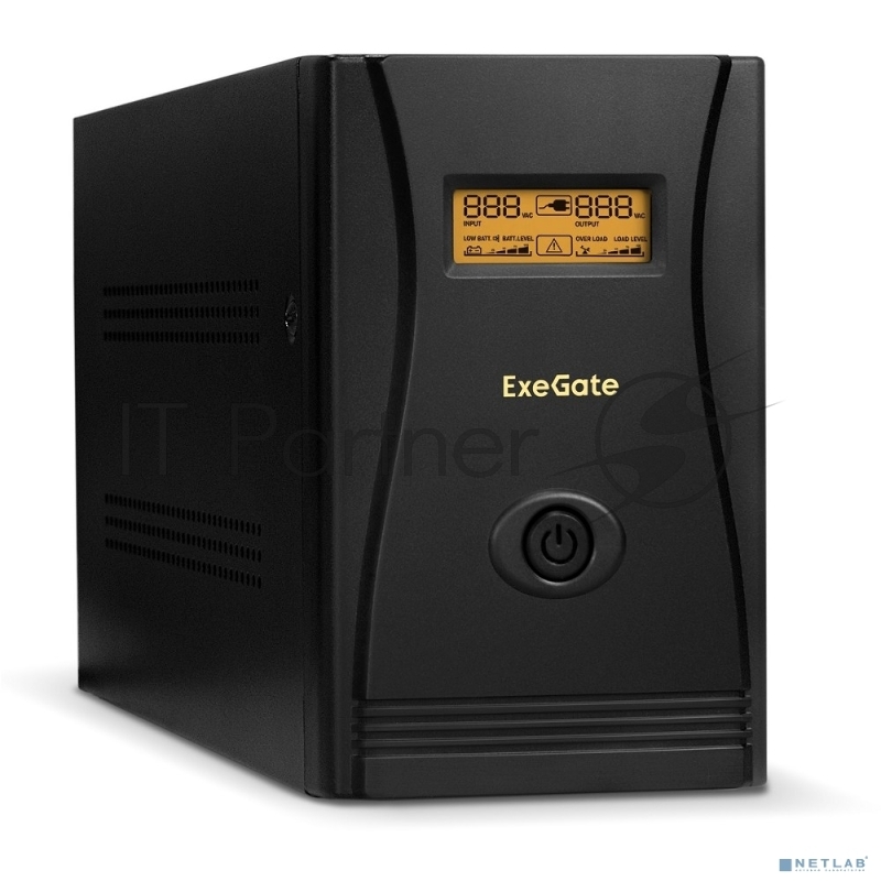 Источник бесперебойного питания ExeGate SpecialPro Smart LLB-1200.LCD.AVR.EURO.USB <1200VA/750W, LCD, AVR, 4 евророзетки, USB, Black>