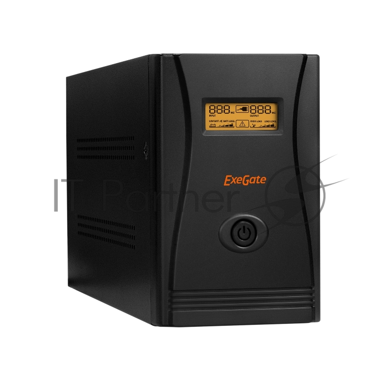ИБП ExeGate SpecialPro Smart LLB-1200.LCD.AVR.4SH.USB <1200VA/750W, LCD, AVR, 4*Schuko, USB, Black>