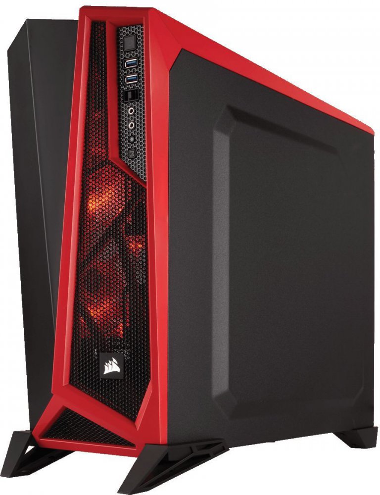 Корпус Miditower Corsair Carbide SPEC-ALPHA CC-9011085-WW, ATX, черно-красный (без БП)