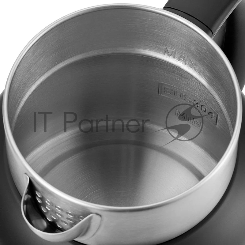 Чайник электрический Kitfort КТ-6196-1 1.5л. 2200Вт черный/серебристый (корпус: нержавеющая сталь)