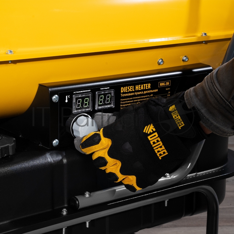Дизельная тепловая пушка NHG-20i, 20 кВт, 600 м3/ч, непрямой нагрев, цифровой термостат// Denzel