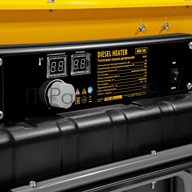 Дизельная тепловая пушка NHG-30i, 30 кВт, 750 м3/ч, непрямой нагрев, цифровой термостат// Denzel