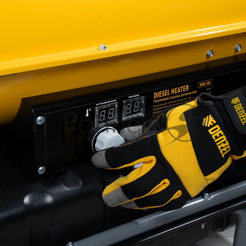 Дизельная тепловая пушка NHG-30i, 30 кВт, 750 м3/ч, непрямой нагрев, цифровой термостат// Denzel