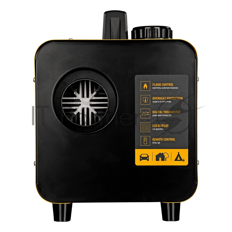 Дизельная тепловая портативная пушка Flame-5, 5кВт, 300м3/ч, непр.наг., циф. терм.// Denzel