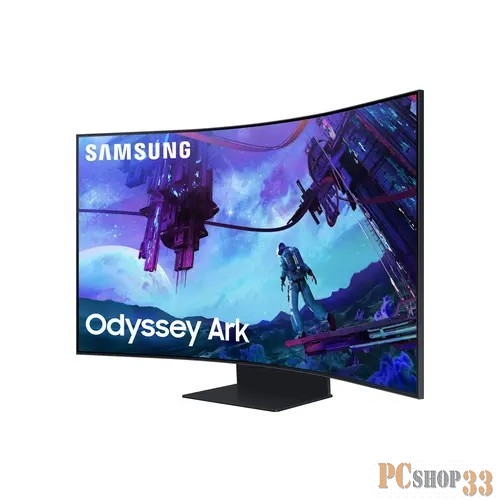 Монитор Samsung 55 Odyssey Ark S55CG97WNI черный VA LED 16:9 HDMI M/M матовая HAS Piv 600cd 178гр/178гр 3840x2160 165Hz FreeSync Premium Pro DP WQ USB 41.5кг