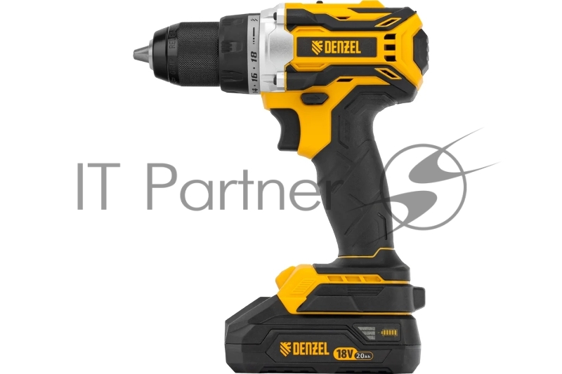 Дрель-шуруповерт аккумуляторная, бесщет. BLDL-18-02 Li-Ion, 18 В // Denzel
