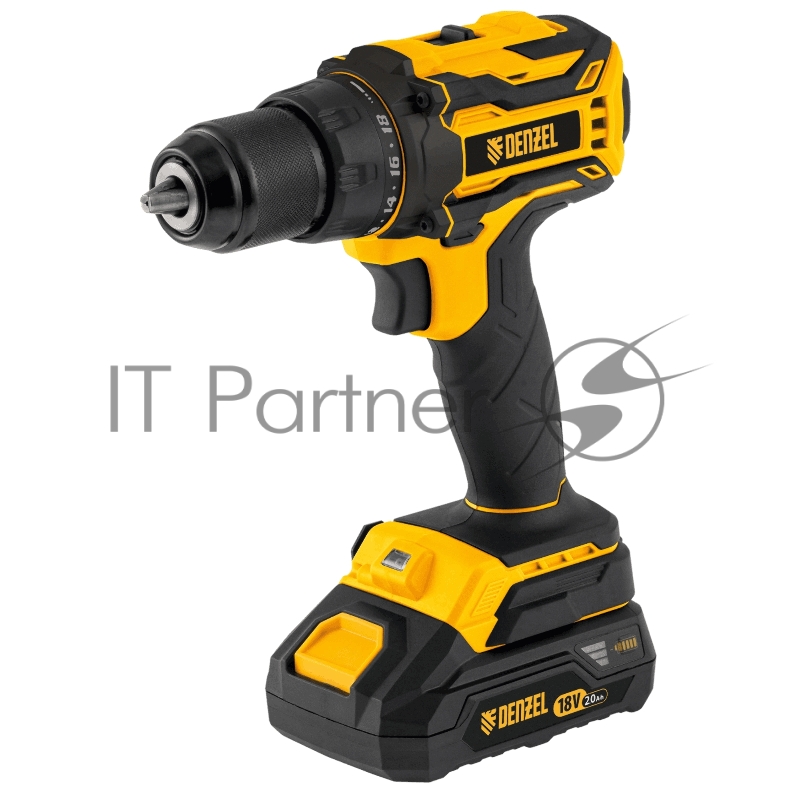 Дрель-шуруповерт аккумуляторная, бесщет. BLDL-18-02 Li-Ion, 18 В // Denzel