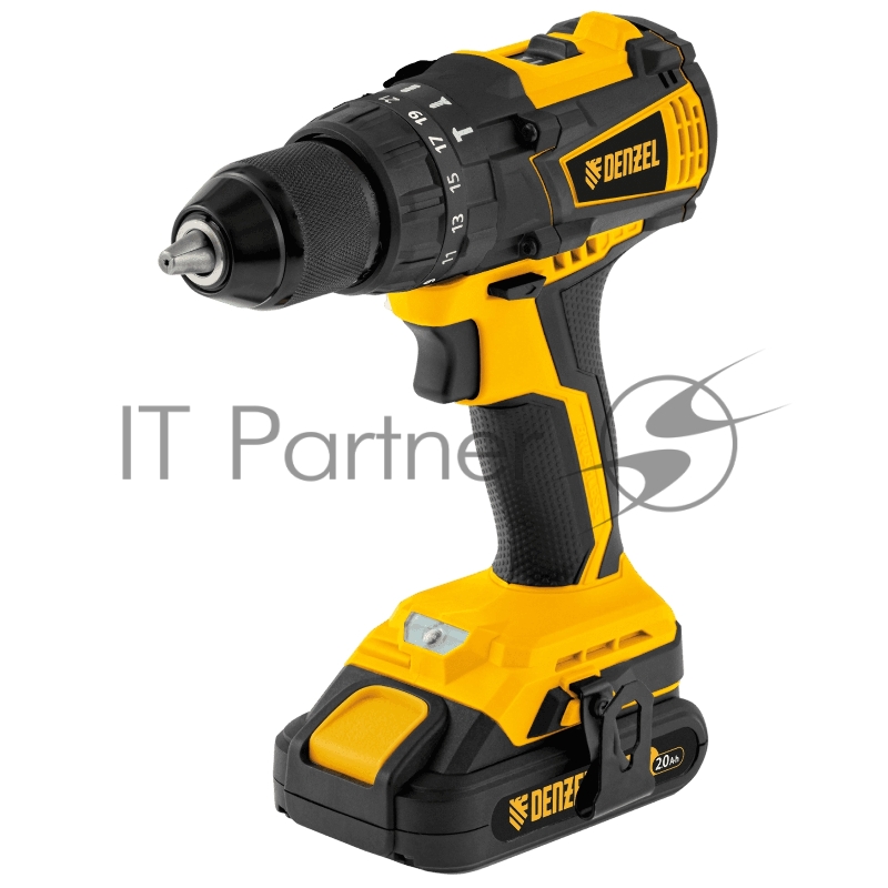 Дрель-шуруповерт аккумуляторная ударная бесщет CIDB-IB-18-02, Li-Ion, 18 В, 2 акк.// Denzel