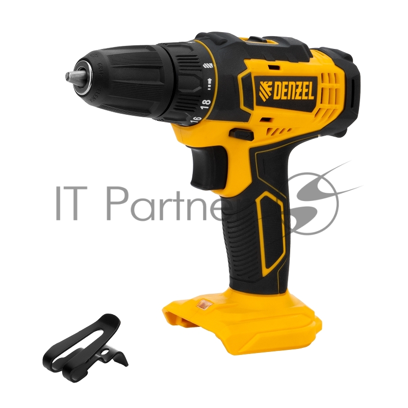 Дрель-шуруповерт аккумуляторная CDL-18-0, Li-Ion, 18 В // Denzel