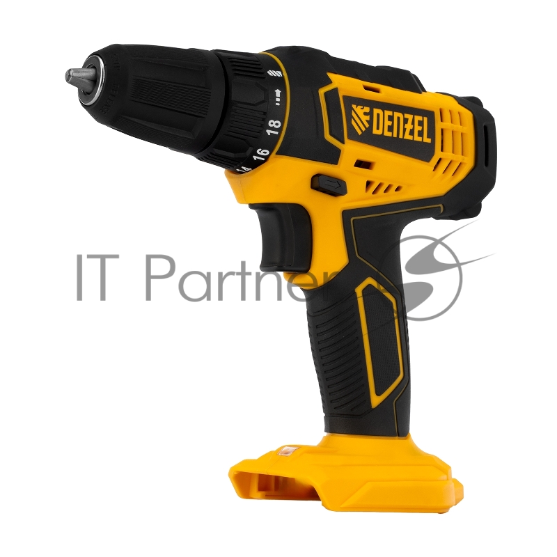 Дрель-шуруповерт аккумуляторная CDL-18-0, Li-Ion, 18 В // Denzel