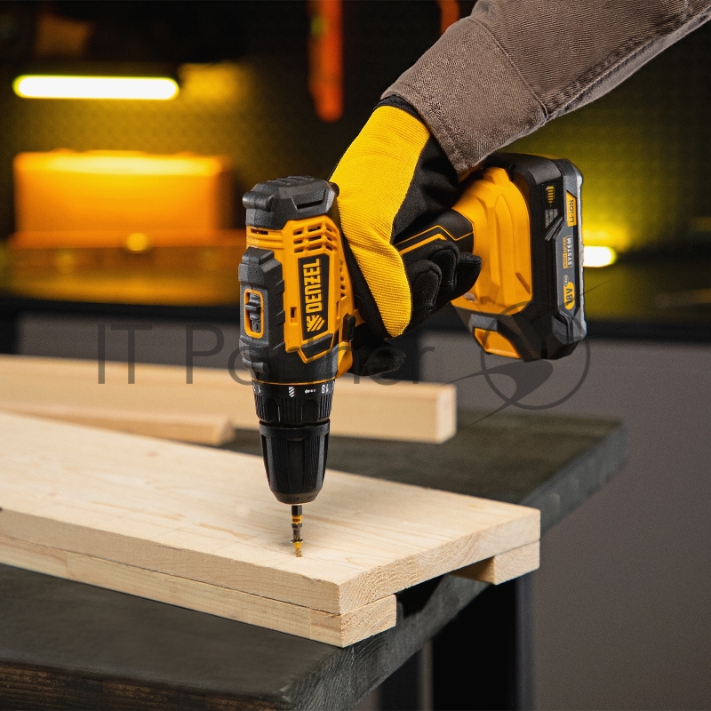 Дрель-шуруповерт аккумуляторная CDL-18-0, Li-Ion, 18 В // Denzel