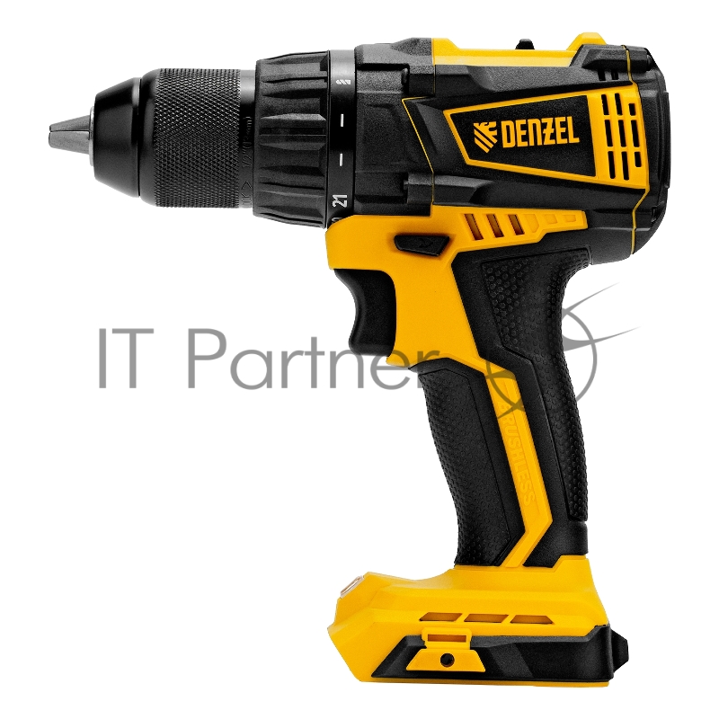 Дрель-шуруповерт аккумуляторная, бесщет. BLDL-IB-18-0, Li-Ion, 18 В // Denzel