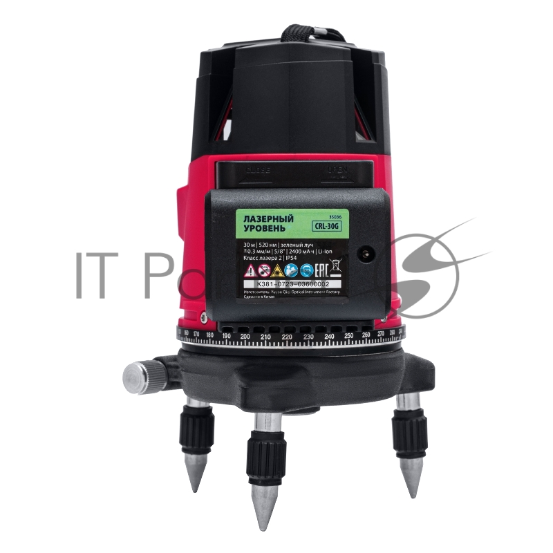 Лазерный уровень CRL-30G, 30 м, зеленый луч, акк. Li 2400 mah, резьба 5/8// MTX
