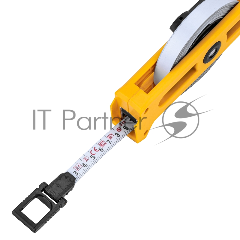 Рулетка геодезическая 20 м х 13 мм, открытый корпус, металлическая лента// Denzel