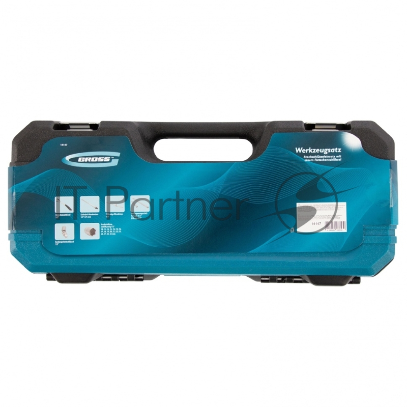 Набор инструментов, 1/2, CrV, 120 зубьев, 24 предмета// Gross