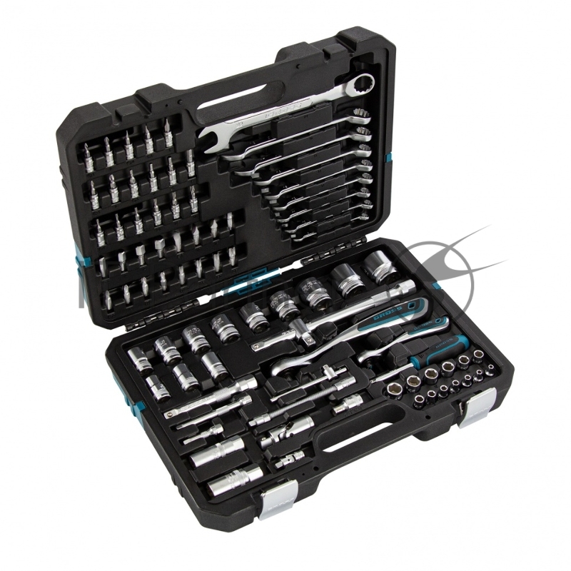 Набор инструментов, 1/4, 1/2, CrV, 120 зубьев, 82 предмета// Gross