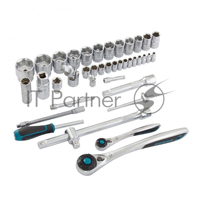 Набор инструментов, 1/4, 1/2, CrV, 120 зубьев, 82 предмета// Gross