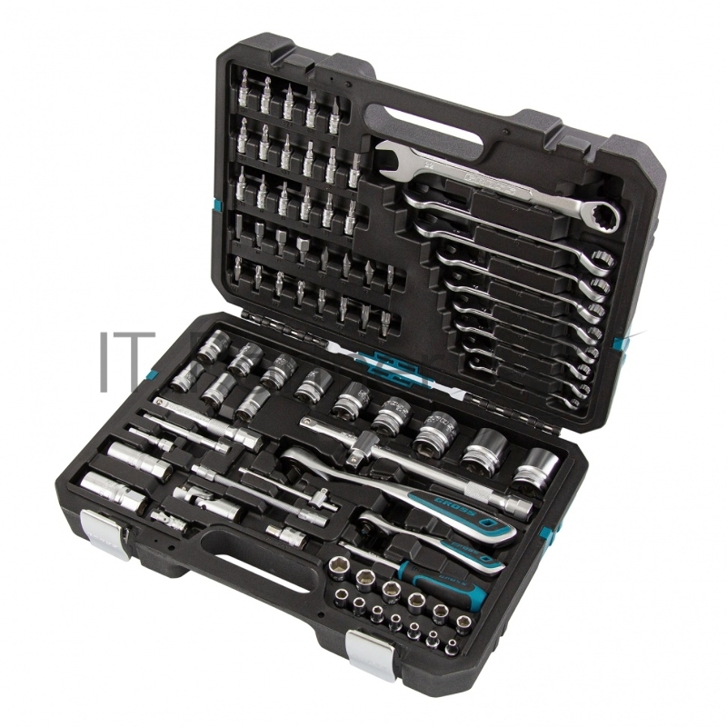 Набор инструментов, 1/4, 1/2, CrV, 120 зубьев, 82 предмета// Gross